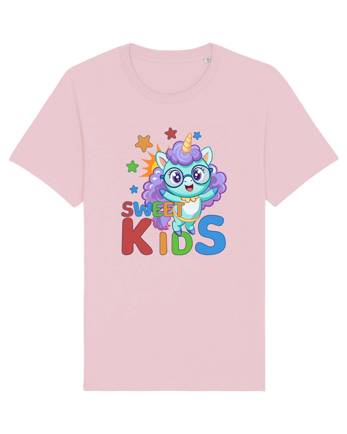 Tricou mânecă scurtă Unisex Rocker Cotton Pink