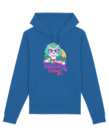 Unicorn de drumetie, de aventura Royal Blue