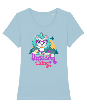 Unicorn de drumetie, de aventura Sky Blue