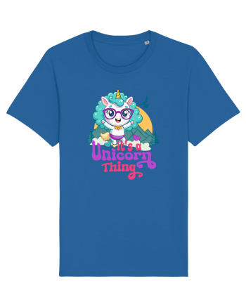 Unicorn de drumetie, de aventura Royal Blue