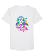 Unicorn de drumetie, de aventura Tricou mânecă scurtă guler larg Bărbat Skater