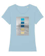 Me and the Sea Tricou mânecă scurtă guler larg fitted Damă Expresser