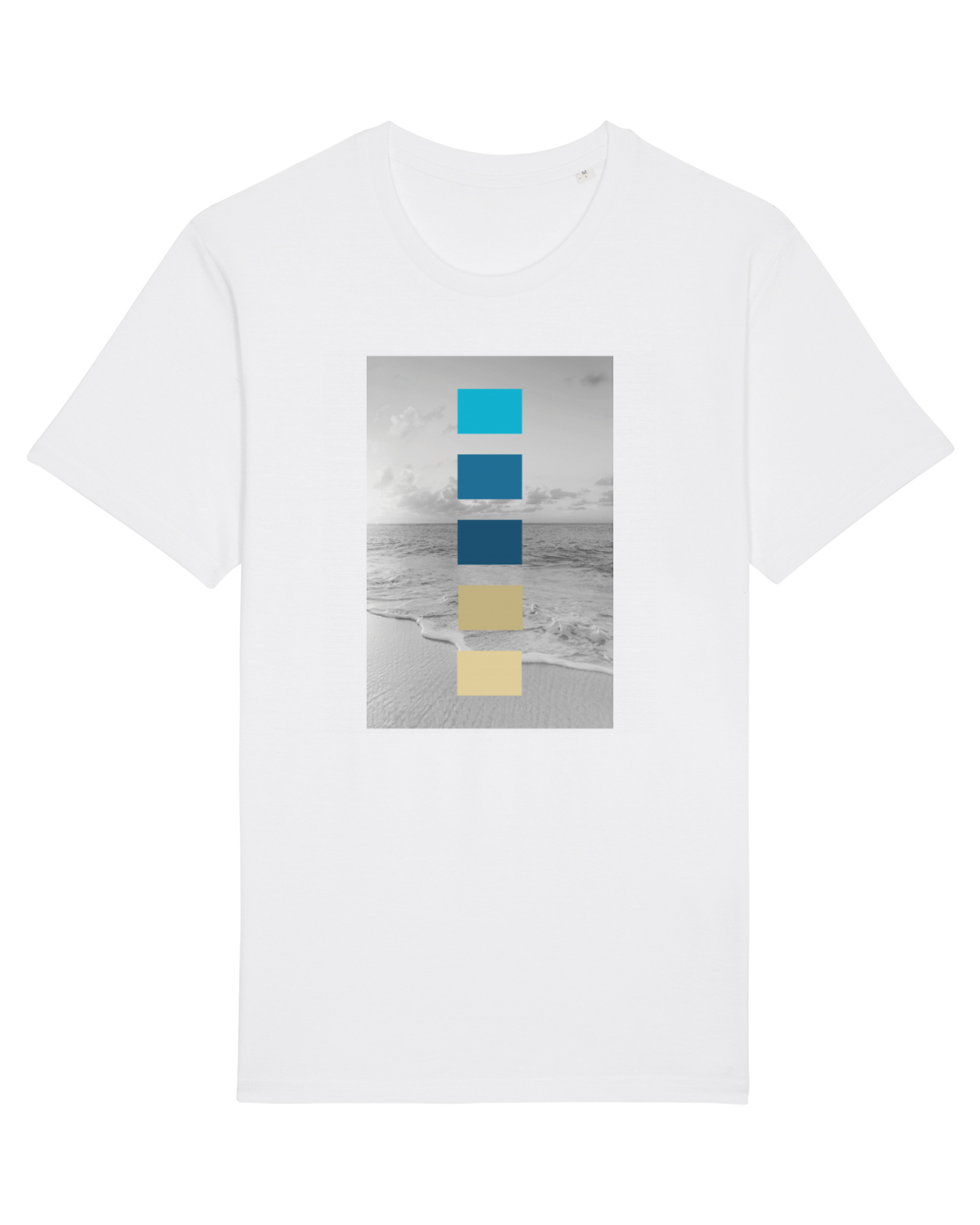 Tricou mânecă scurtă Unisex Rocker White