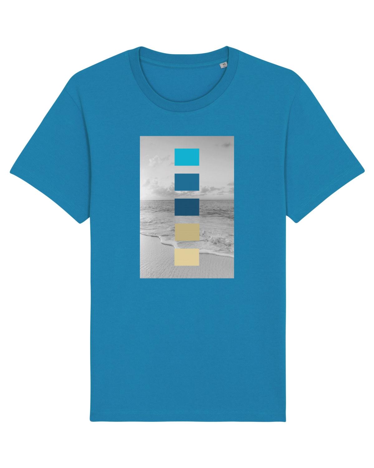 Tricou mânecă scurtă Unisex Rocker Azur