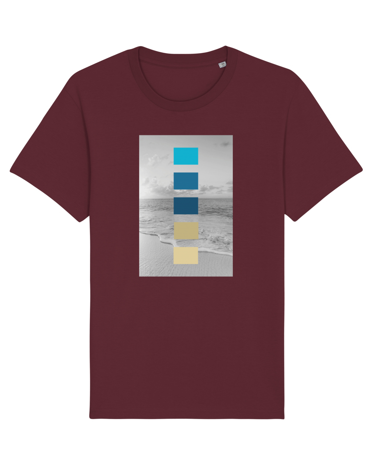 Tricou mânecă scurtă Unisex Rocker Burgundy
