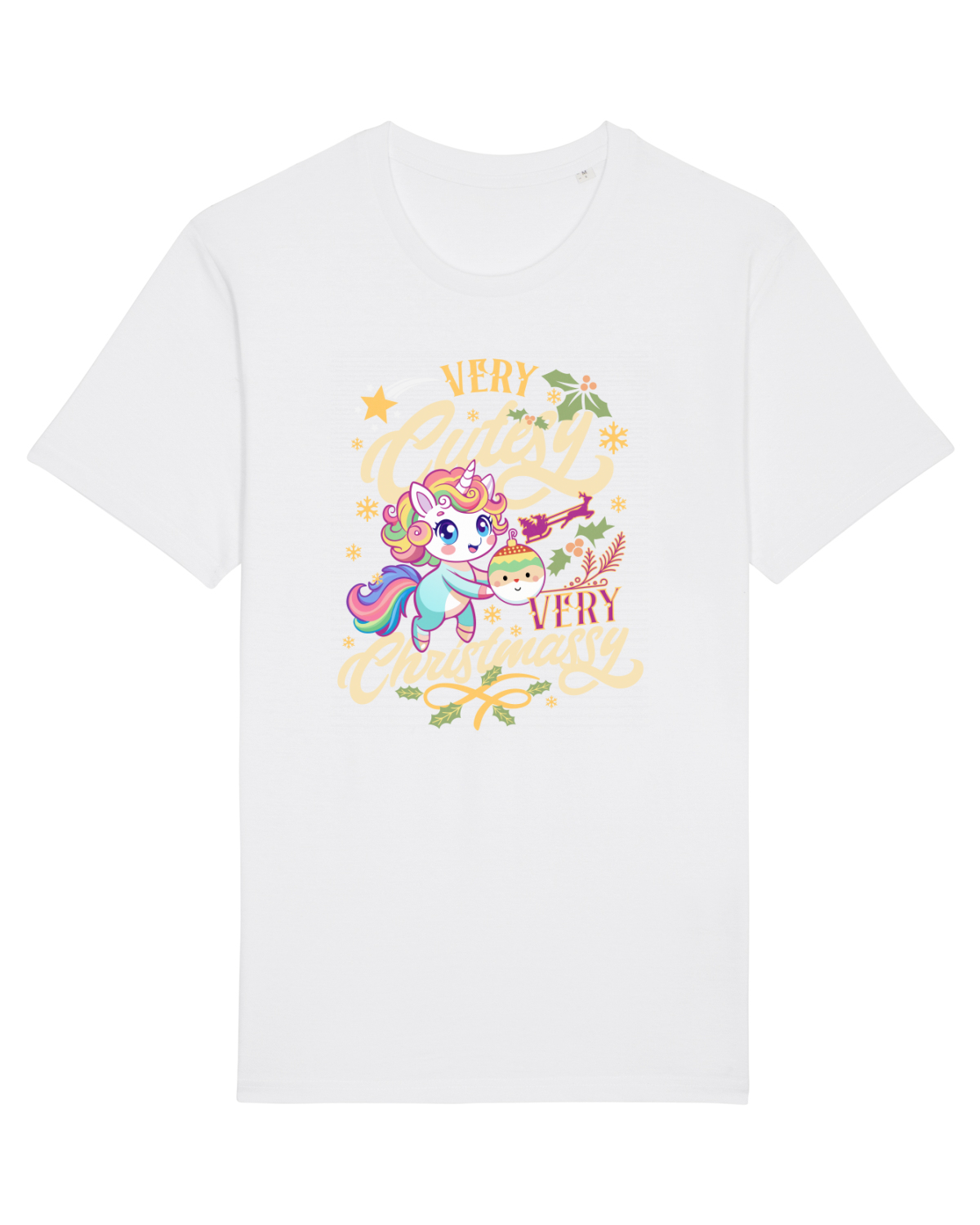Tricou mânecă scurtă Unisex Rocker White