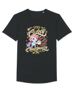 Unicorn de Craciun Tricou mânecă scurtă guler larg Bărbat Skater