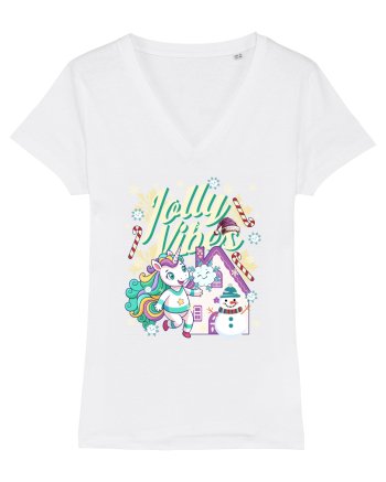 Unicorn Jolly Vibes - Bucuria Sarbatorilor De Iarna White