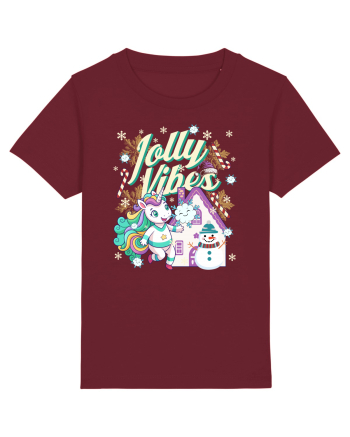 Unicorn Jolly Vibes - Bucuria Sarbatorilor De Iarna Burgundy