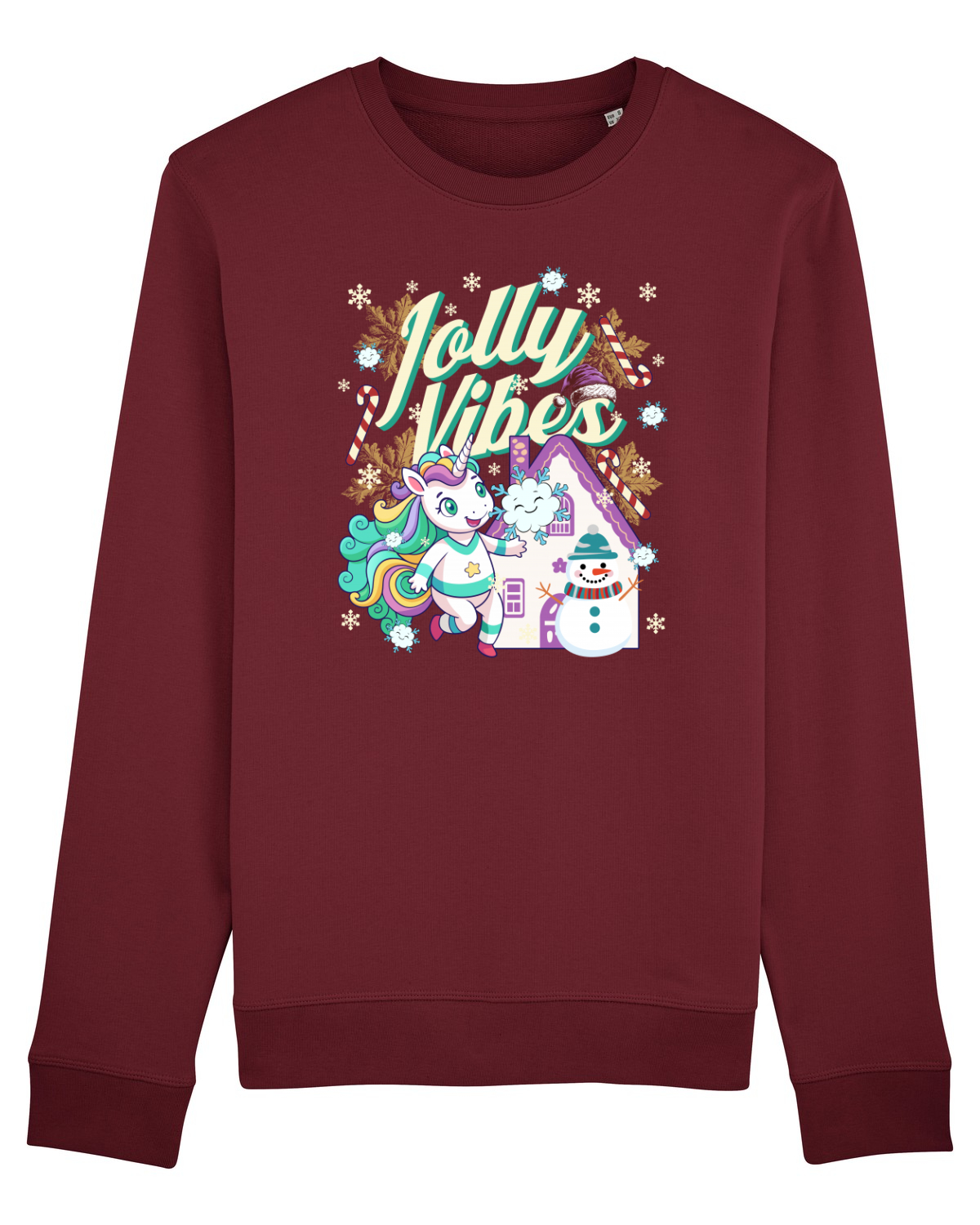 Bluză mânecă lungă Unisex Rise Burgundy