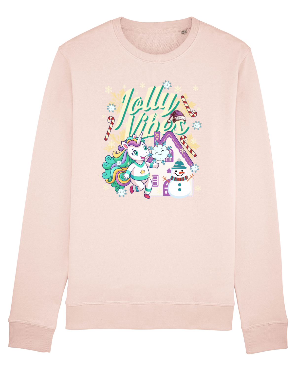 Bluză mânecă lungă Unisex Rise Candy Pink