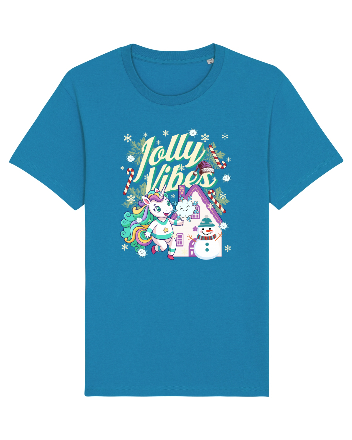 Tricou mânecă scurtă Unisex Rocker Azur