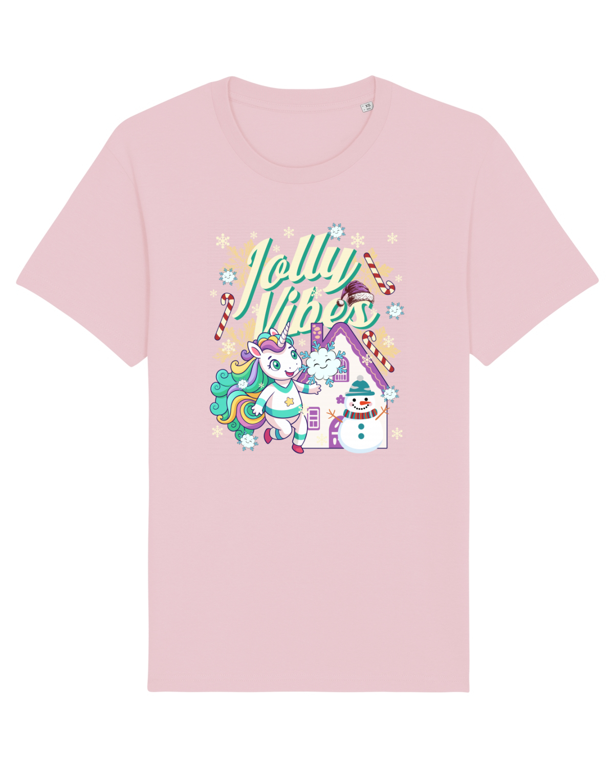 Tricou mânecă scurtă Unisex Rocker Cotton Pink