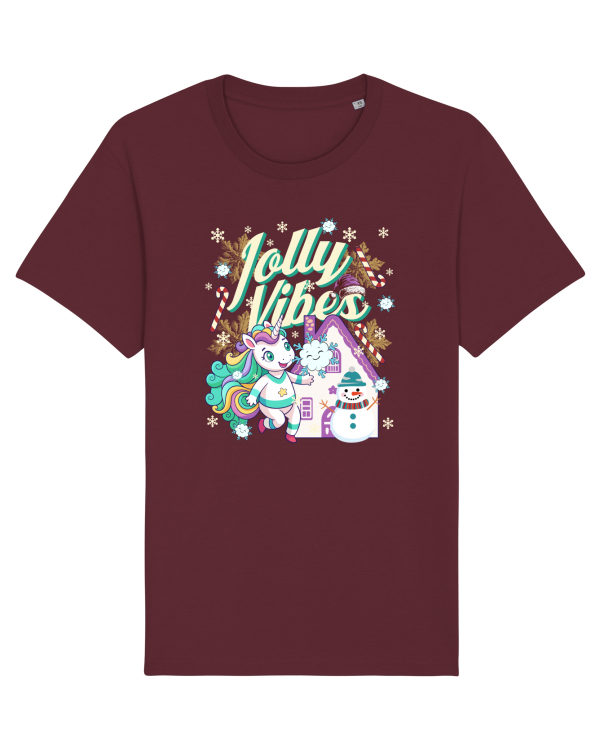 Tricou mânecă scurtă Unisex Rocker Burgundy