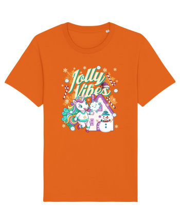 Unicorn Jolly Vibes - Bucuria Sarbatorilor De Iarna Bright Orange