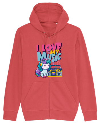 Unicorn retro Imi Place Muzica Carmine Red
