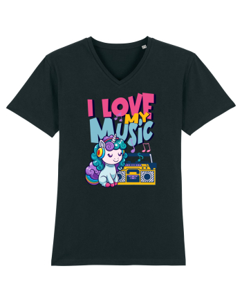Unicorn retro Imi Place Muzica Black