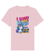 Unicorn retro Imi Place Muzica Tricou mânecă scurtă Unisex Rocker