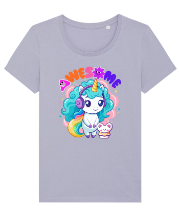 Unicorn cu par cret si prietenul soricel Lavender