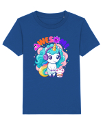 Unicorn cu par cret si prietenul soricel Tricou mânecă scurtă  Copii Mini Creator
