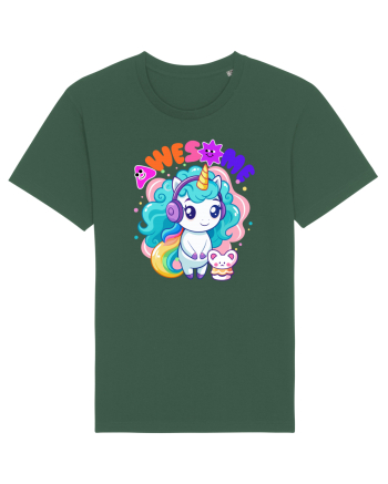 Unicorn cu par cret si prietenul soricel Bottle Green