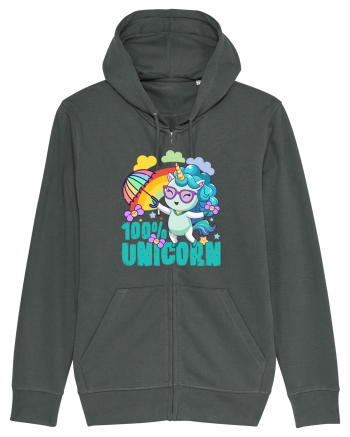 Unicorn 100% Curcubeu si umbrela Anthracite