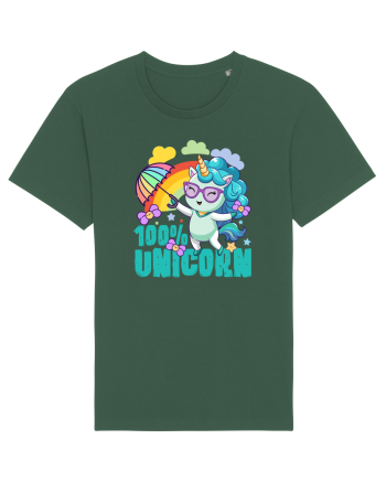 Unicorn 100% Curcubeu si umbrela Bottle Green