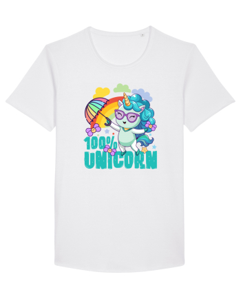 Unicorn 100% Curcubeu si umbrela White