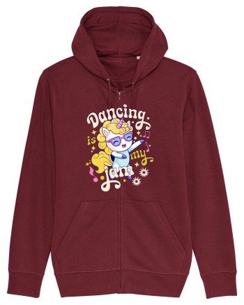 Unicorn danseaza - Dancing is my jam Burgundy