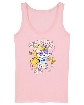 Unicorn danseaza - Dancing is my jam Cotton Pink