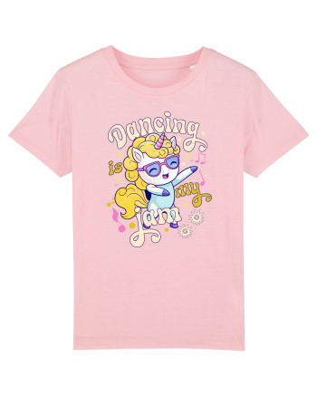 Unicorn danseaza - Dancing is my jam Cotton Pink
