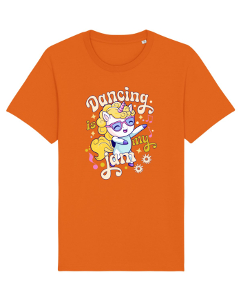 Unicorn danseaza - Dancing is my jam Bright Orange
