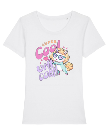 Unicorn Super Cool Pastel Colors White