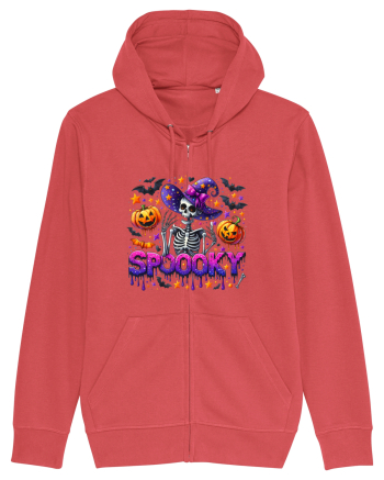 Spooky Skeleton Witch Carmine Red