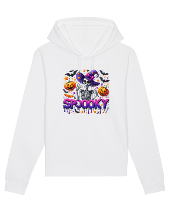 Spooky Skeleton Witch White