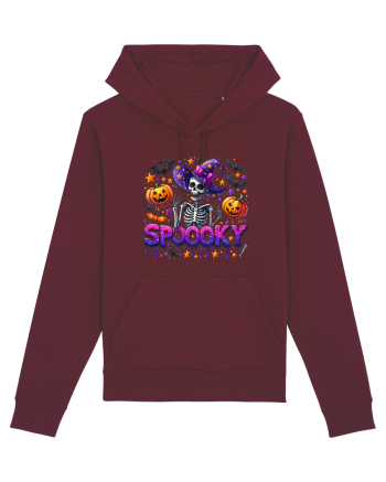 Spooky Skeleton Witch Burgundy