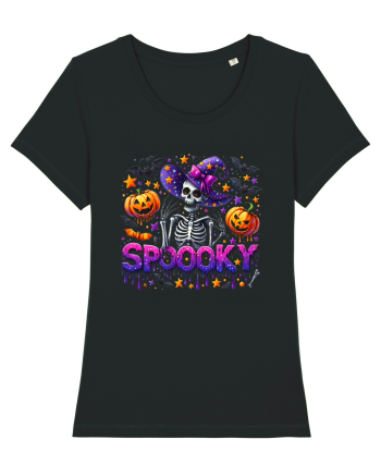 Spooky Skeleton Witch Black