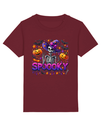 Spooky Skeleton Witch Burgundy
