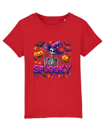 Spooky Skeleton Witch Red