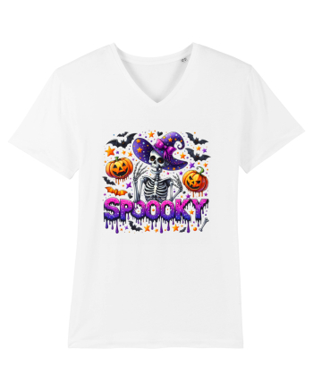 Spooky Skeleton Witch White