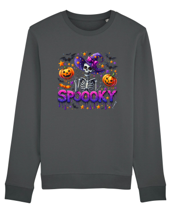 Spooky Skeleton Witch Anthracite