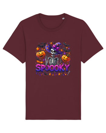 Spooky Skeleton Witch Burgundy