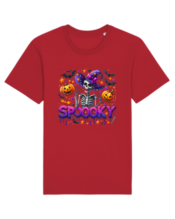 Spooky Skeleton Witch Red
