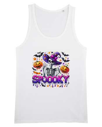 Spooky Skeleton Witch White