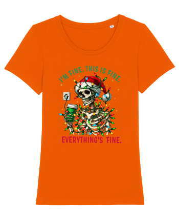 I'm Fine This Is Fine Everything's Fine Bright Orange
