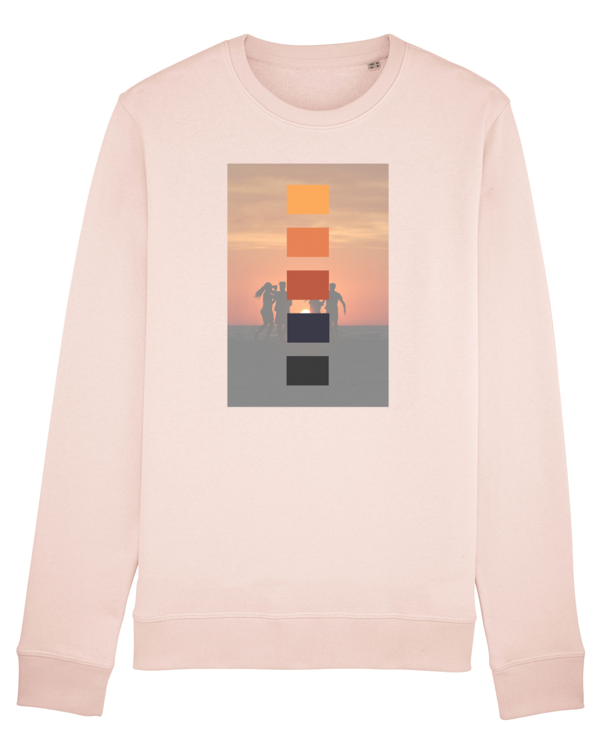 Bluză mânecă lungă Unisex Rise Candy Pink