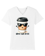 Brew can do it! - pentru iubitorii de cafea Tricou mânecă scurtă guler V Bărbat Presenter