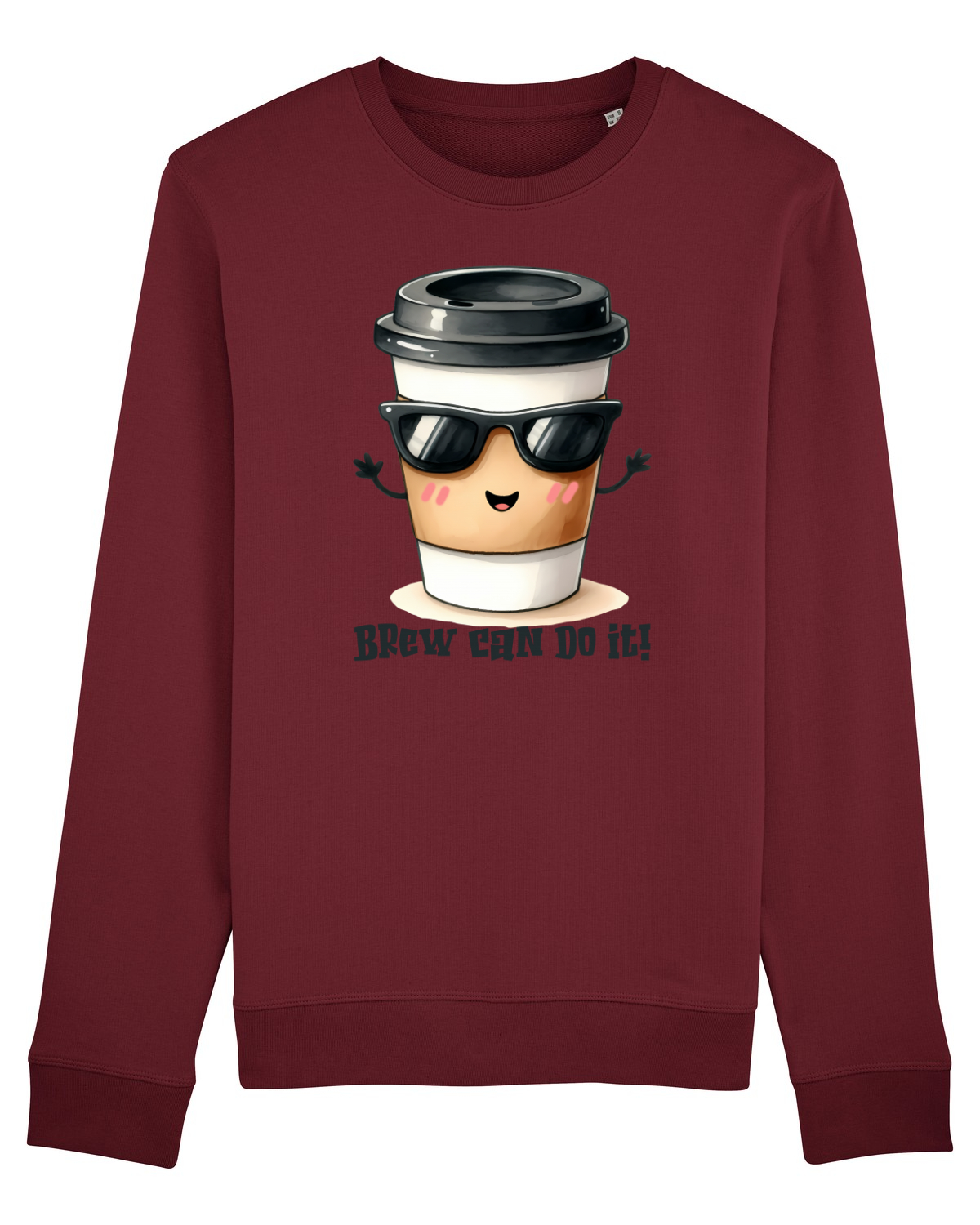 Bluză mânecă lungă Unisex Rise Burgundy