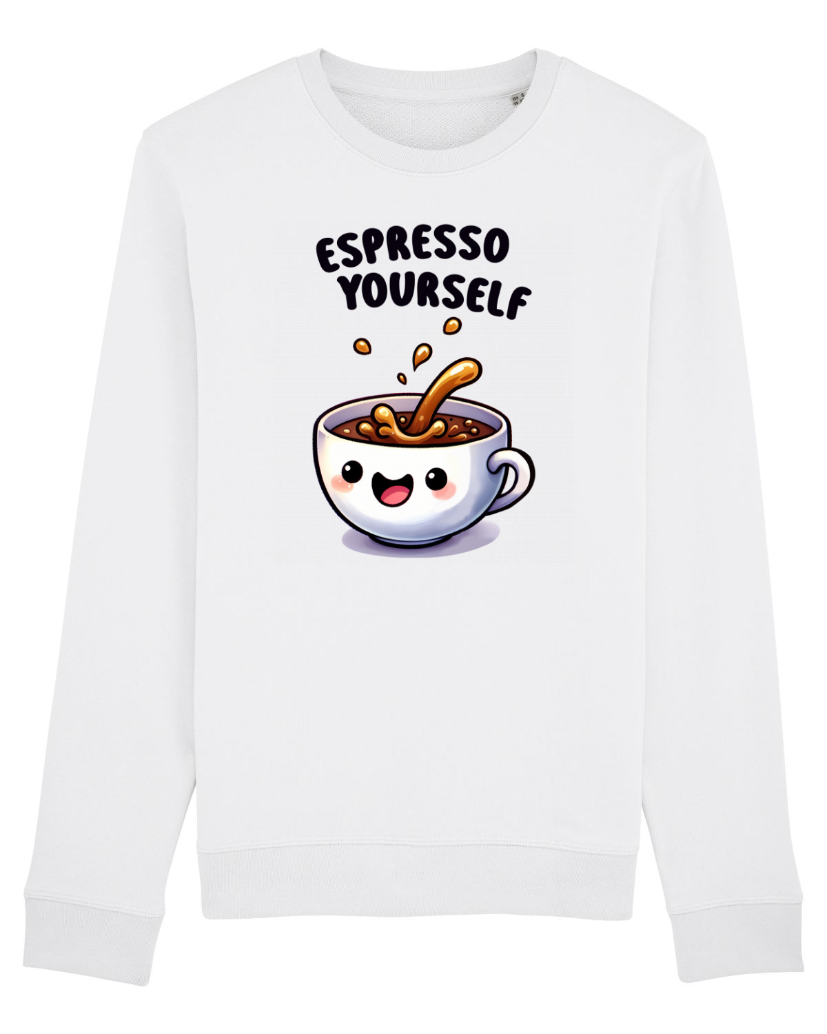 Bluză mânecă lungă Unisex Rise White
