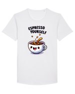 Espresso yourself - pentru iubitorii de cafea Tricou mânecă scurtă guler larg Bărbat Skater